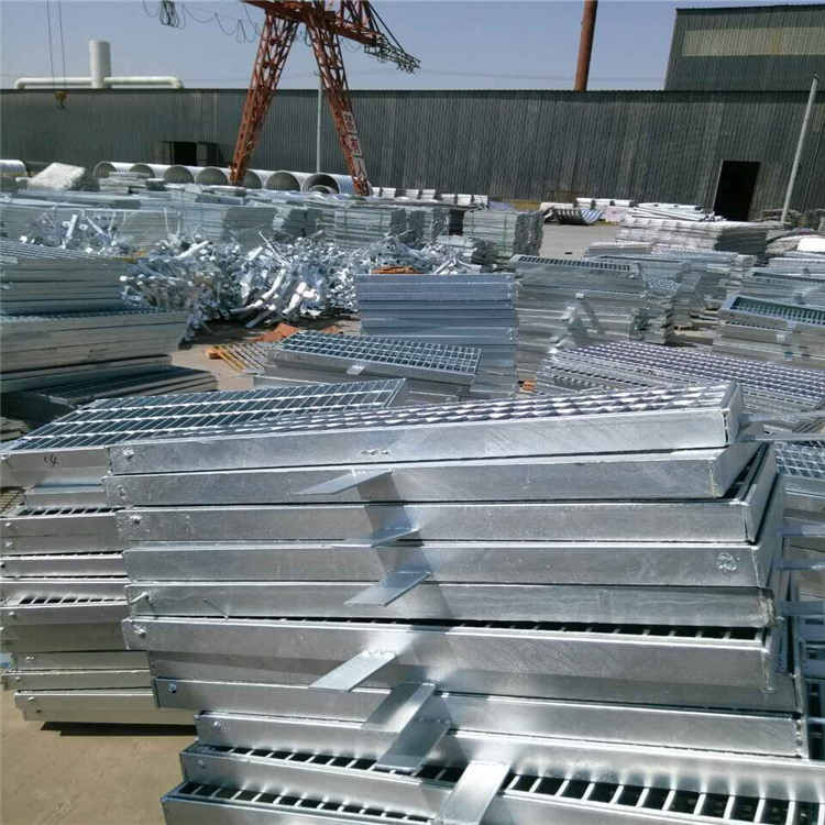 熱浸鋅鋼格柵踏步 熱浸鋅鋼格柵踏步