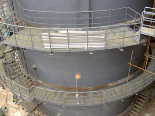 鍋爐平臺(tái)鋼格板案例